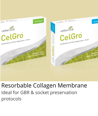 Resorbable Collagen Membrane Ideal for GBR & socket preservation protocols