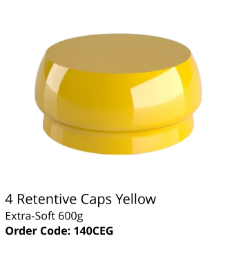 4 Retentive Caps Yellow Extra-Soft 600g Order Code: 140CEG