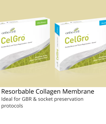 Resorbable Collagen Membrane Ideal for GBR & socket preservation protocols